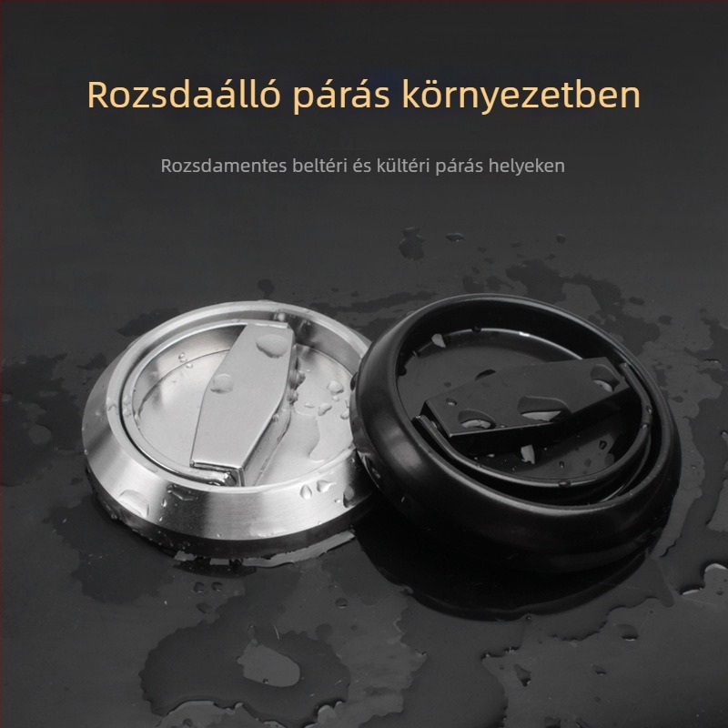 304 rozsdamentes acél kör alakú fogantyú, lyukasztás nélkül, rejtett hajtogatható kialakítású ajtókhoz és szekrényekhez