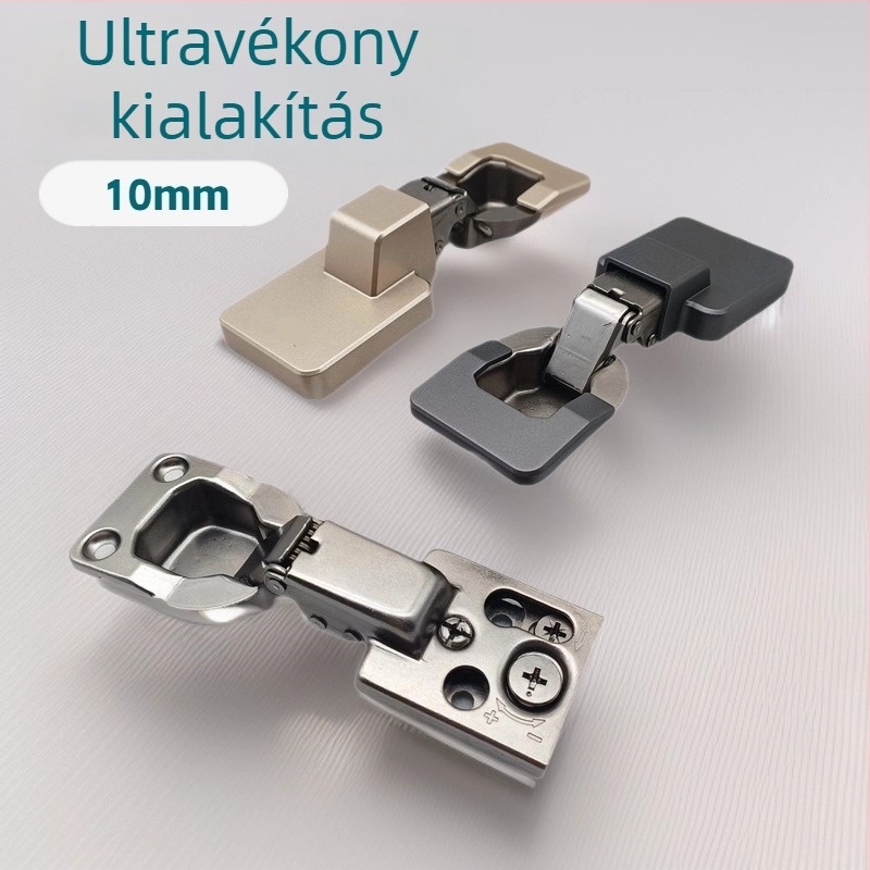 Rejtett ultra-vékony rövid karú csuklópánt, kétfokozat erő és kis szögű tompítás, 3D-s állítható ajtókhoz
