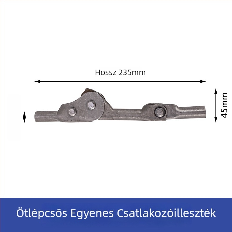 Egyenes csatolt ízület összecsukható fotelhez és kanapéhoz — szögállítás, csatkapcsolat, elektroplatált hegesztett cső