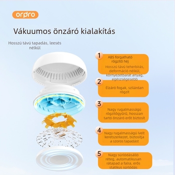 Fali szívóval rögzített forgó akasztó fürdőszobába, fúrás nélkül, egyetlen kampó, nagy teherbírás, nyom nélkül