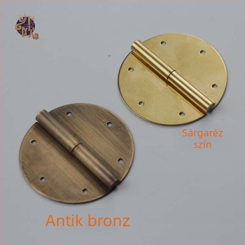 Kínai stílusú gardrobajtó zsanérok, nehéz terhelésű síknyitású zsanérok, levehető vintage sárgaréz zsanérok