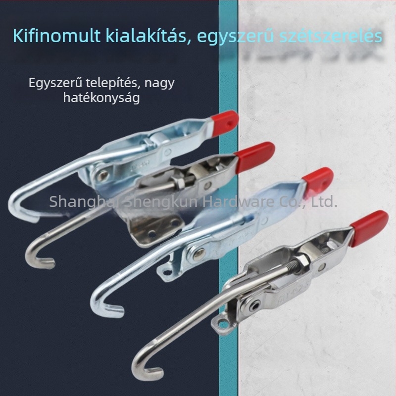 Gyors csipesz állítható ajtózár 451/452 – kampó, mechanikus zár