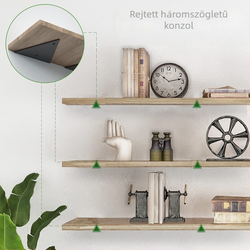 Rejtett háromszög alakú tartó fa lemezekhez — tárolókeret fémnyomó alkatrészekhez