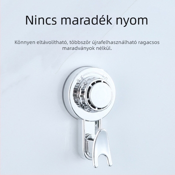 Fali vákuumos kampó fúrás nélkül, erős egyszemélyes kampó konyhához és fürdőszobához, nyom nélkül az ajtó mögött