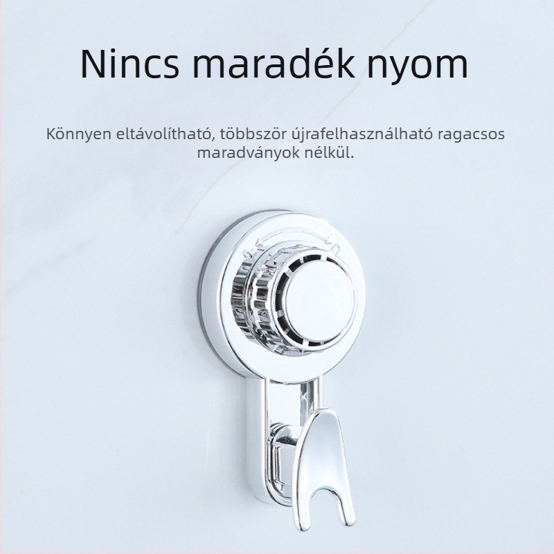 Fali vákuumos kampó fúrás nélkül, erős egyszemélyes kampó konyhához és fürdőszobához, nyom nélkül az ajtó mögött