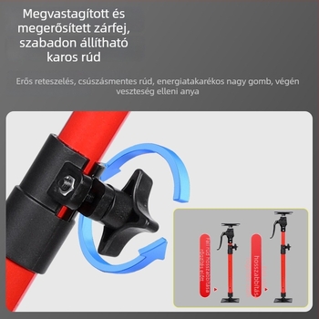 Állítható fürdőszobai falra szerelhető szekrény tartó rúd