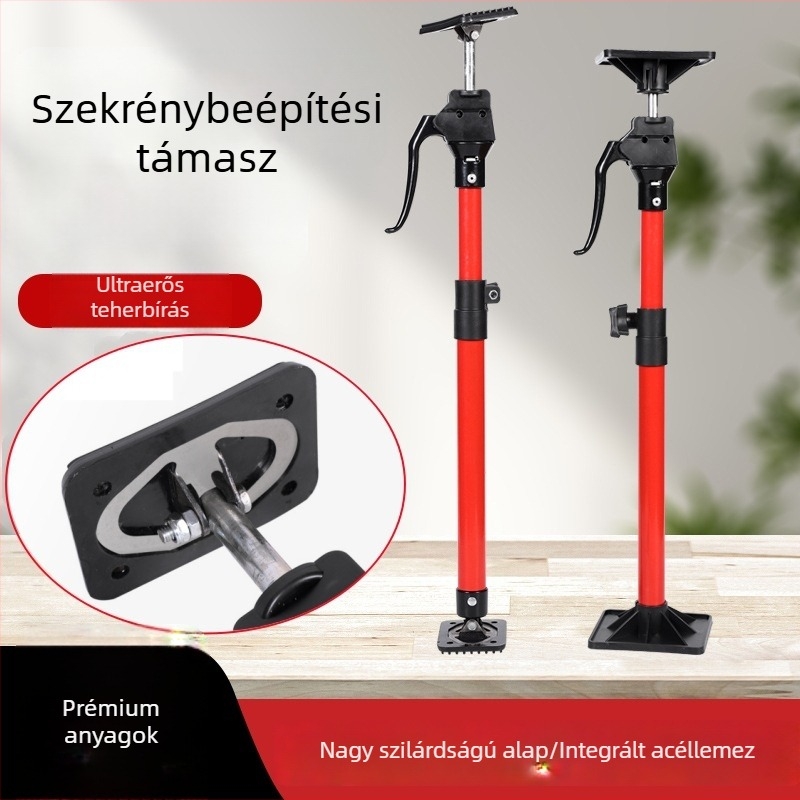 Állítható fürdőszobai falra szerelhető szekrény tartó rúd