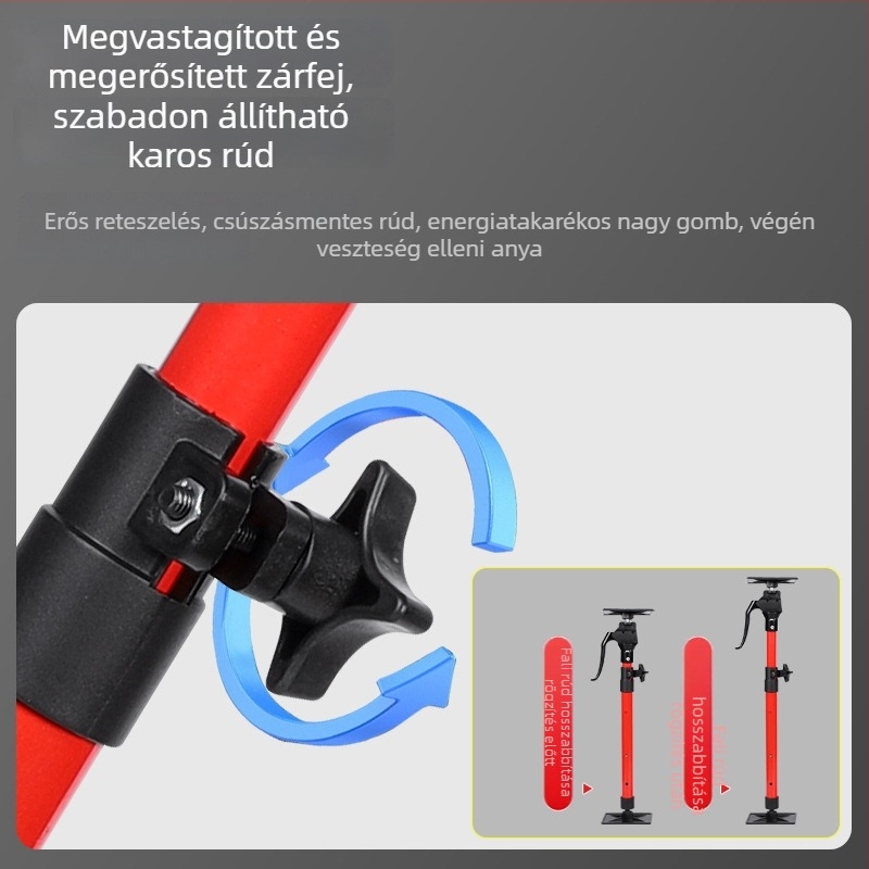 Állítható fürdőszobai falra szerelhető szekrény tartó rúd