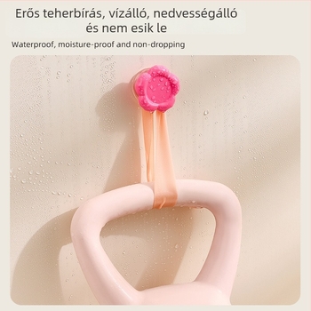 Virág alakú szívókampó fúrás nélkül, konyhába és fürdőszobába, 1–3 kg terhelés
