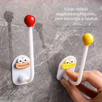 Dopamine falra szerelhető kampó fürdőszobába, fúrás nélkül, hajkiegészítők és hajgumik tárolására