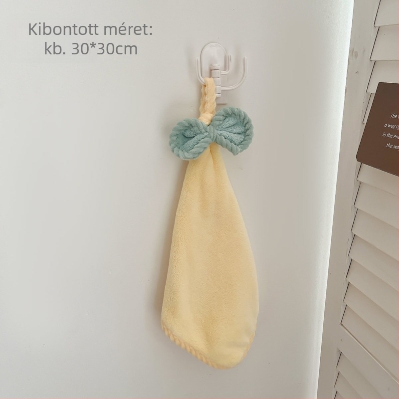 Aranyos, akasztható kéztörlő, nedvszívó, gyorsan száradó, korall-flíz, gyerekeknek, konyha és otthon