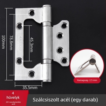 Rozsdamentes acél szekrényajtó zsanérok — lapos nyitású és összecsukható mini zsanérok ajtókhoz és ablakokhoz