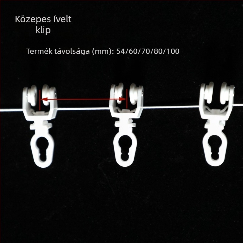 Kígyó alakú függönygyöngyök függöny sínhez, rögzített lépésközzel, csendes négyzet alakú görgő, S-alakú nano elektromos függöny sínhez csúszó gyöngyök, függöny kiegészítők
