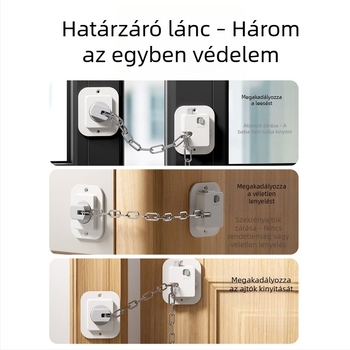 Gyermekbiztonsági ablakzáró korlátozó bukó- és csúszó ablakokra, alumíniumötvözet, fúrás nélkül