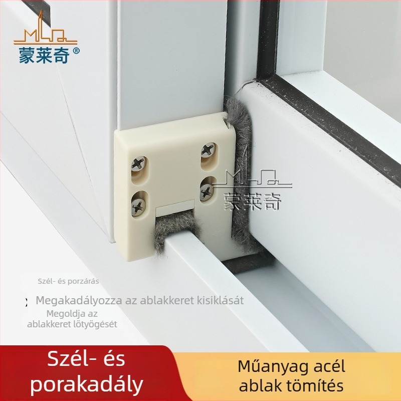 Monlech 80/88 típusú szélvédő blokk PVC ablakhoz, tömítő blokk, szél-, por- és zajszigetelés, csúszóablakhoz tartozó kiegészítők