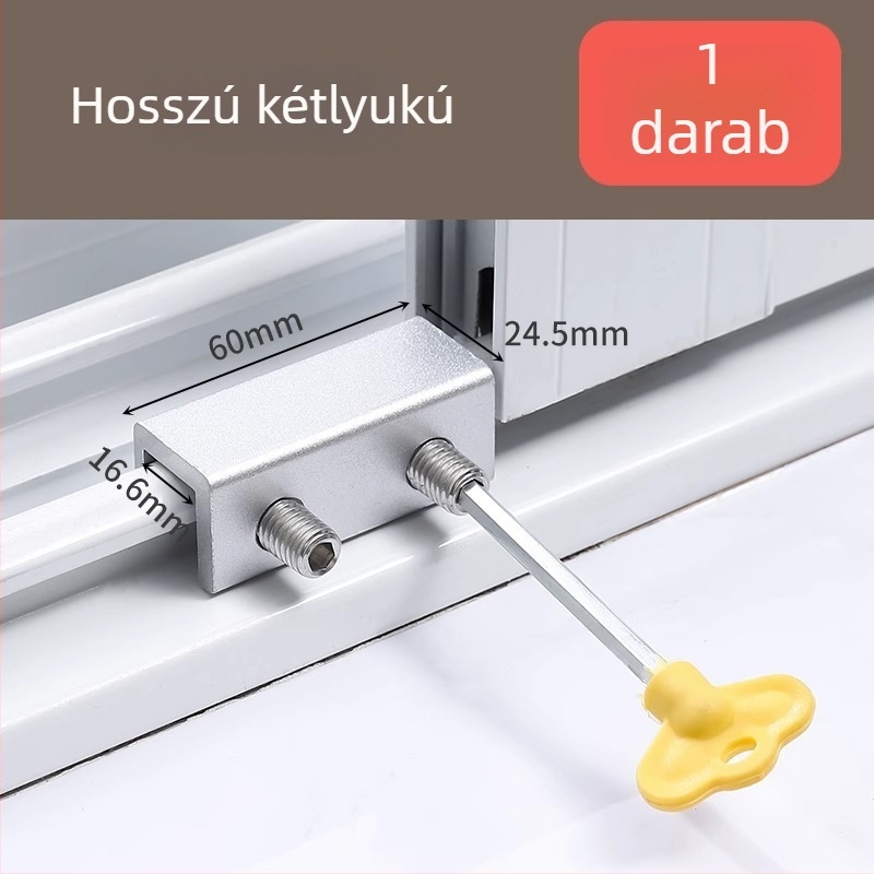 Alumíniumötvözetes csúszóablak-záró korlátozó gyermekbiztonsági zár