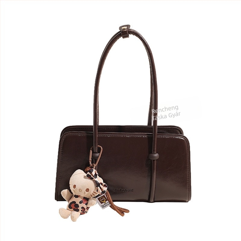 Női alkar-táska, kis négyszögletes forma, retro stílus, 2025 új modell, sokoldalú PU crossbody
