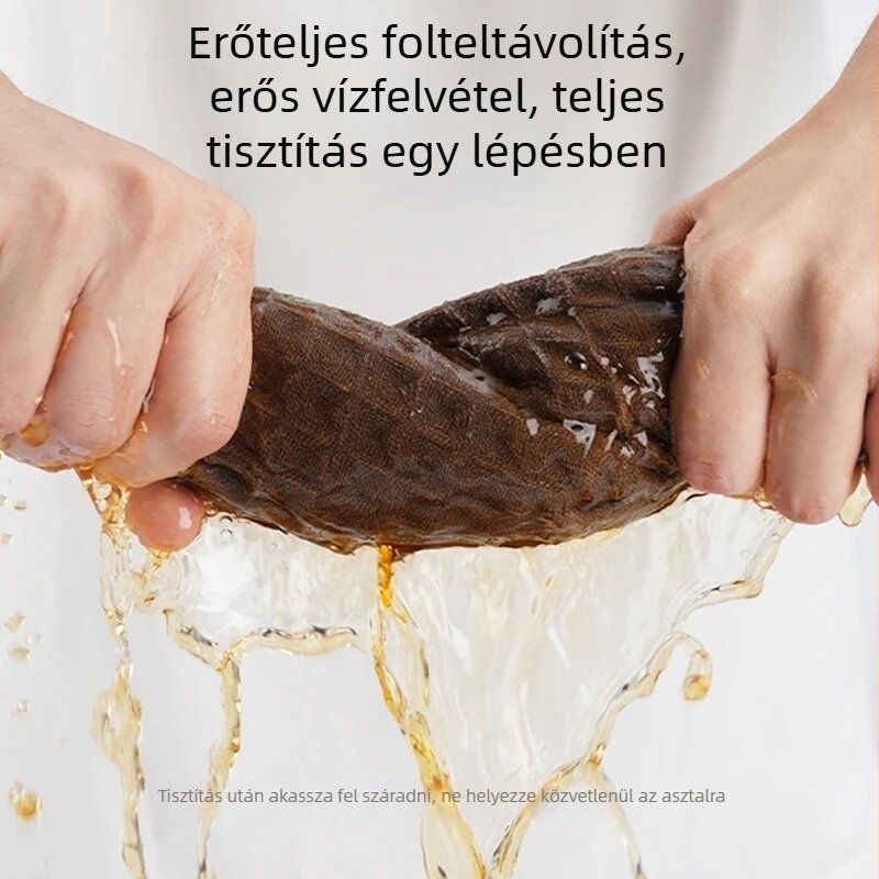 Háztartási gofris kendő, extralarge méret, ablakok tisztítására, nedvességfelvevő, vastagabb, olajmentes tisztító kendő