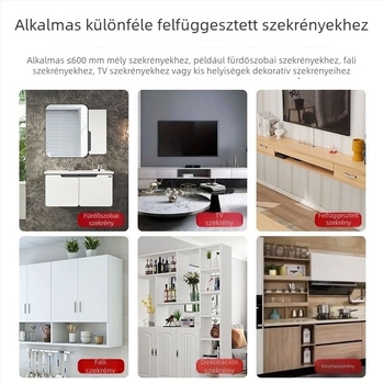 Masszív falra szerelhető szekrényhardver mosdó- és TV-szekrényekhez