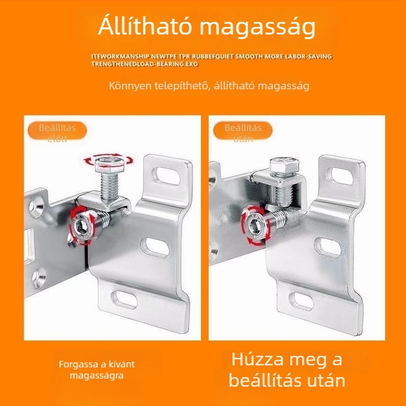 Masszív falra szerelhető szekrényhardver mosdó- és TV-szekrényekhez