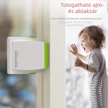 Szerelés nélküli ablakzár csúszó ablakokra, gyerekbiztonság, ragasztóval