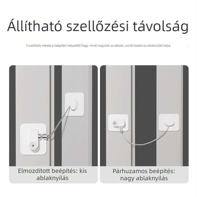 Jelszavas biztonsági zár fiókokhoz és szekrényekhez — fúrás nélküli telepítés, gyerekbiztonság, csípés elleni zár ajtókhoz és ablakokhoz