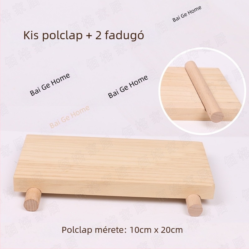Egyedi tömör fából készült pegboard falpanel kiegészítőkkel és elválasztókkal