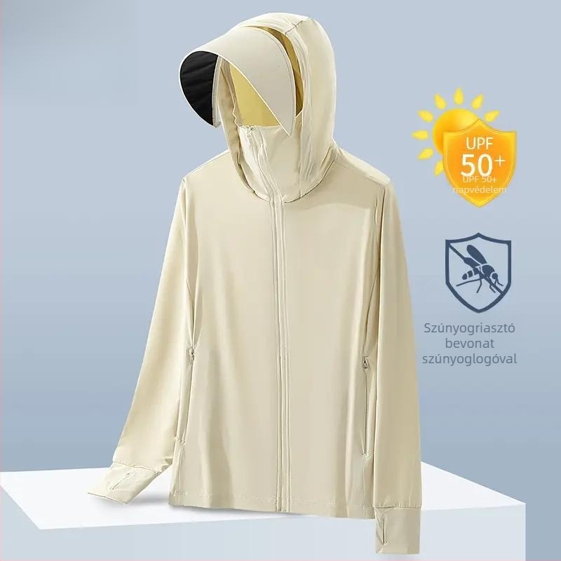 Ice Silk UV védőfelső férfiaknak, tavasz–nyár, kültéri szúnyog elleni védelem, párok számára