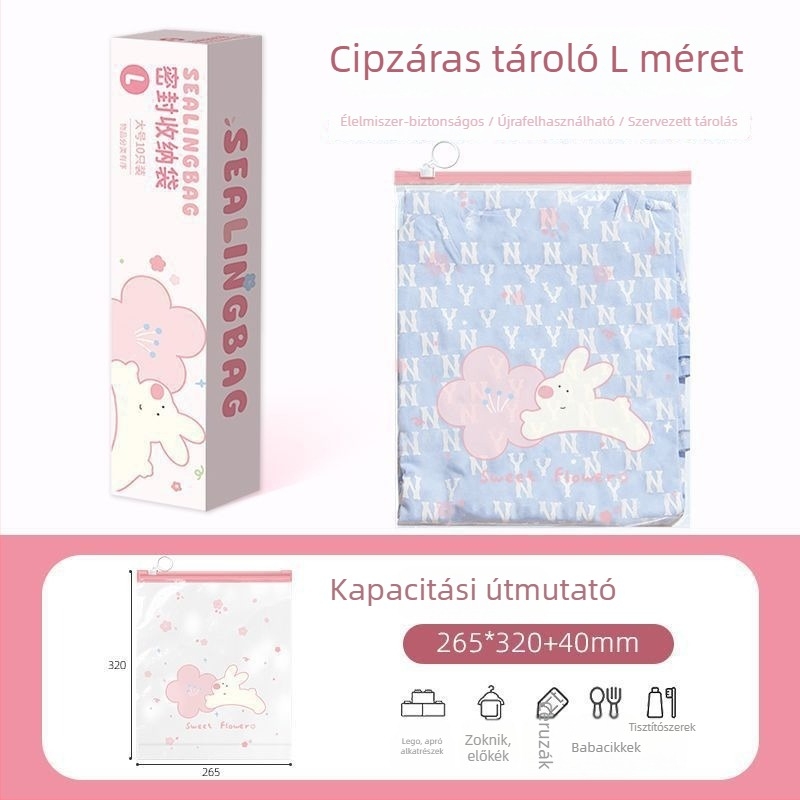 Átlátszó tároló taska húzófülekkel – babajátékok és kellékek tárolására, vízálló és nedvességálló, utazási szervező