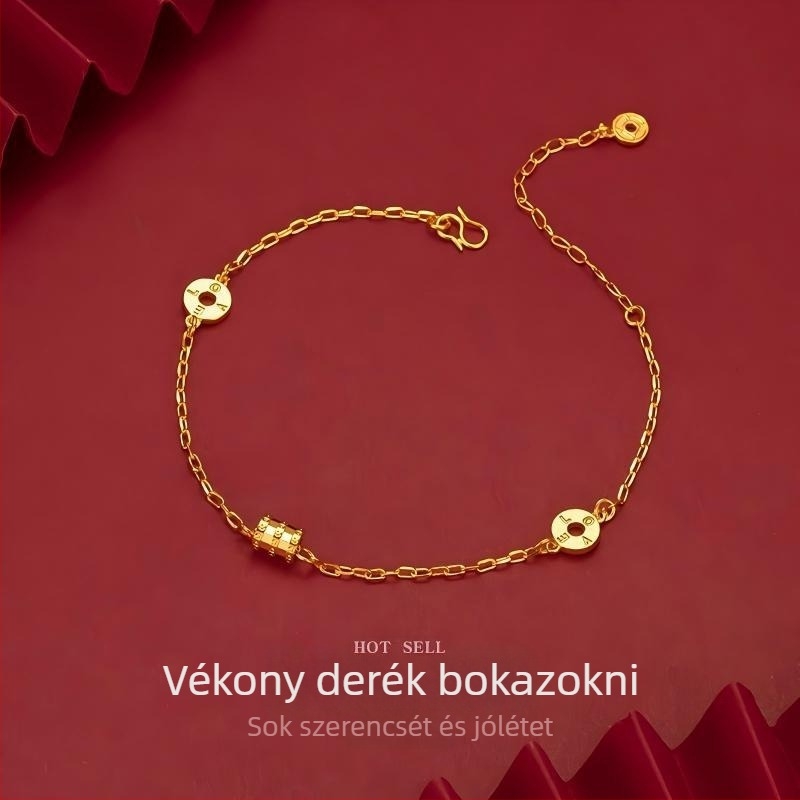 Aranyozott sárgaréz nyaklánc nőknek, kulcscsontlánccal, macskaszem medállal, egyedi dizájn