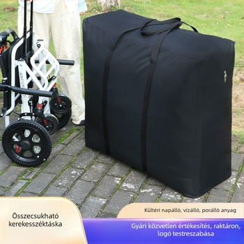 Összecsukható kerekesszékhez használható tároló- és hordtáska – multifunkcionális utazási szervező