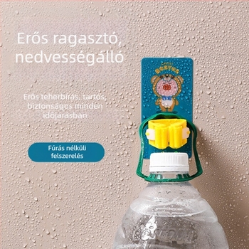 Fúrás nélküli mopakasztó — falra szerelhető, öntapadós, rajzfilmszerű dizájn, 5 kg teherbírás