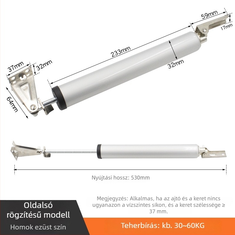 Five-Steel pneumatikus ajtózáró tűzvédelmi ajtókhoz, egyszerű otthoni modell csillapítóval és visszatérő funkcióval