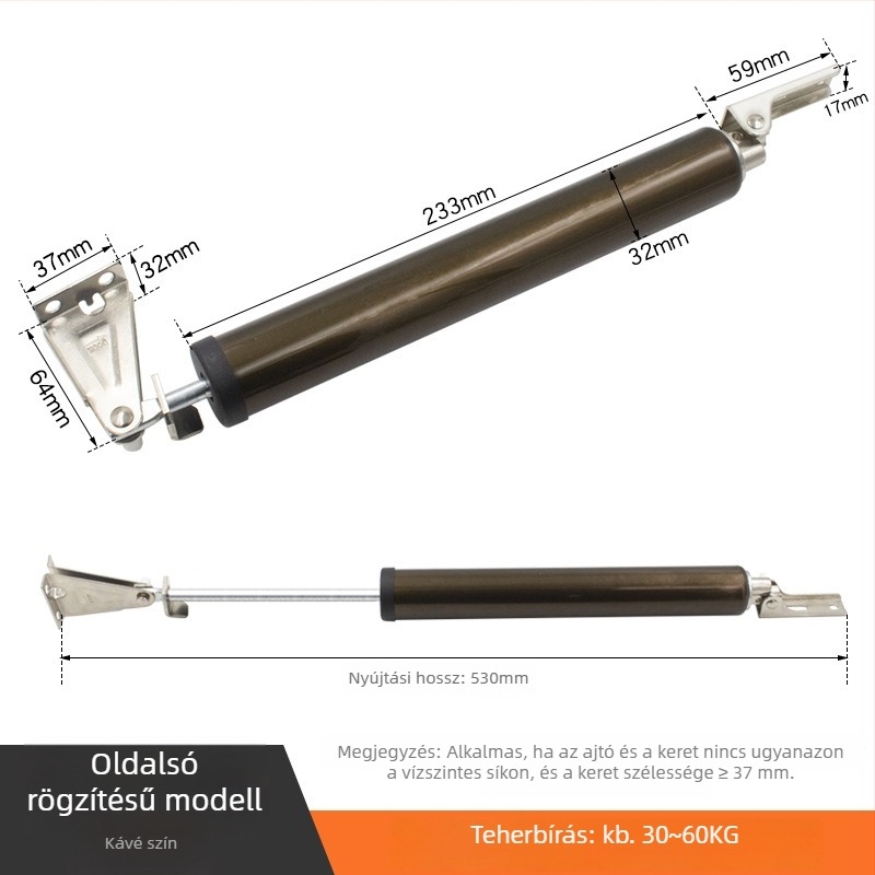 Five-Steel pneumatikus ajtózáró tűzvédelmi ajtókhoz, egyszerű otthoni modell csillapítóval és visszatérő funkcióval
