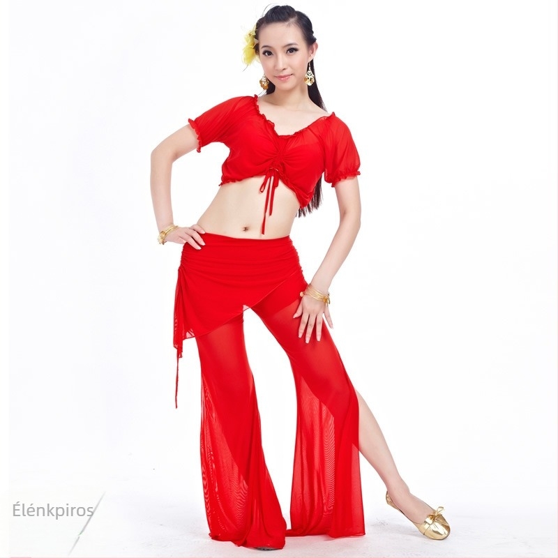 Water-gauze áttetsző derékszoknya Belly Dance jelmez, edzőruha és derékszíj dísz