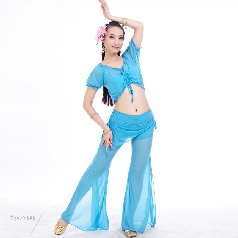 Water-gauze áttetsző derékszoknya Belly Dance jelmez, edzőruha és derékszíj dísz
