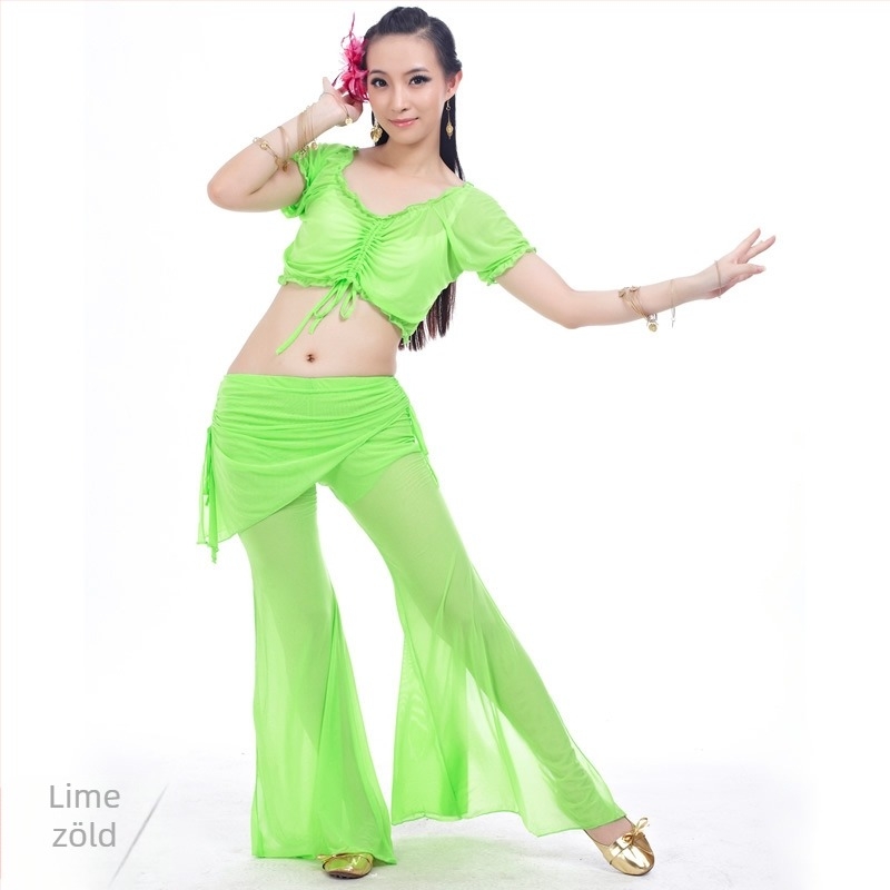 Water-gauze áttetsző derékszoknya Belly Dance jelmez, edzőruha és derékszíj dísz