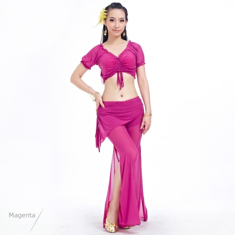 Water-gauze áttetsző derékszoknya Belly Dance jelmez, edzőruha és derékszíj dísz