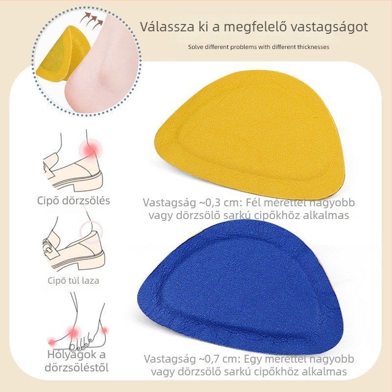 Öntapadós sarokvédő betétek edzőcipőkhöz és Martin csizmákhoz, megerősített kopásállóság, láthatatlan javító matricák
