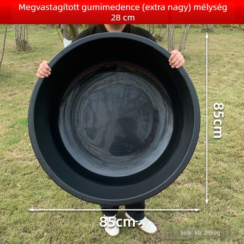 Nagy műanyag lavór arc- és ruhamosáshoz, vastagított, extrán nagy a fürdéshez