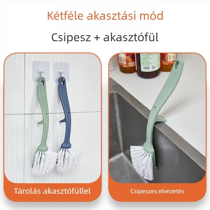 Hosszú nyeletű edény- és fazekaktisztító kefe