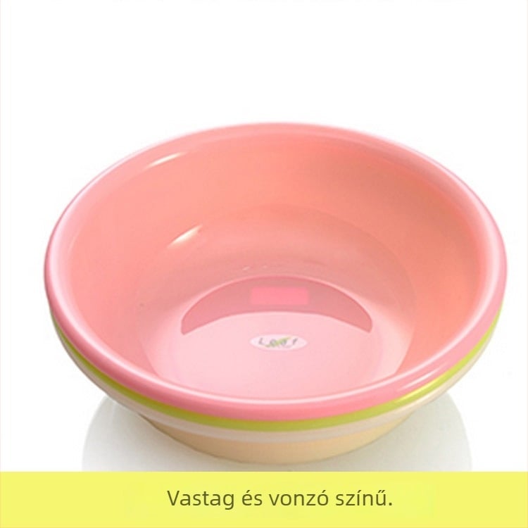 Műanyag mosóedény arcápoláshoz, ruhákhoz és edényekhez; gyerekeknek készlet nagy, közép és kicsi méretek; ütésálló.