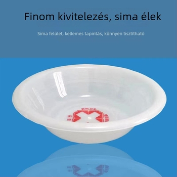 Kórházi orvosi műanyag arcmosó edény, vastagított higiénikus, 32 cm
