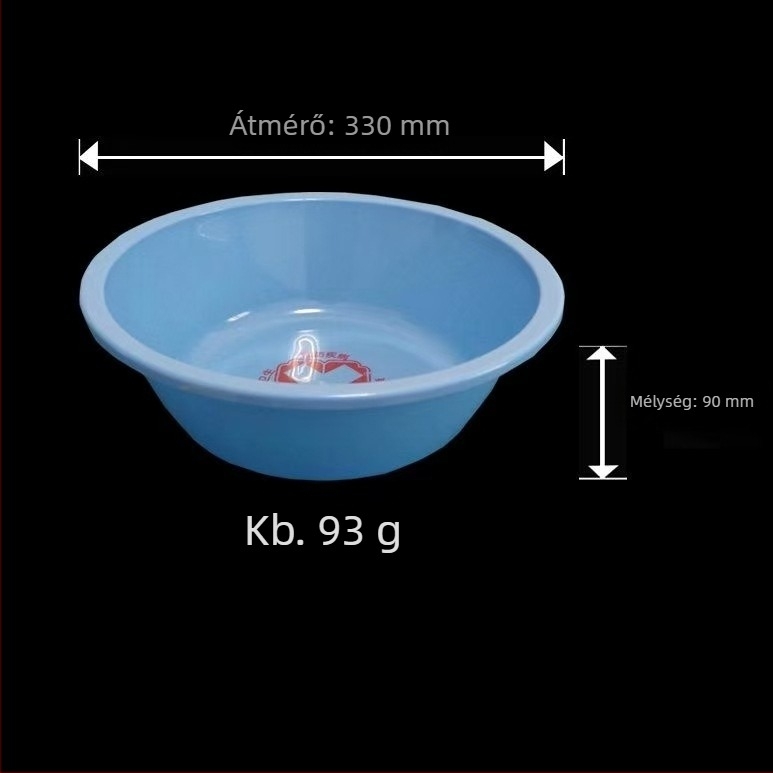 Kórházi orvosi műanyag arcmosó edény, vastagított higiénikus, 32 cm