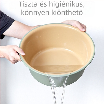 Vastagított többfunkciós mosóedénykészlet – nagy, közepes és kicsi; műanyag, arcmosáshoz, mosáshoz, zöldségekhez és lábmosáshoz