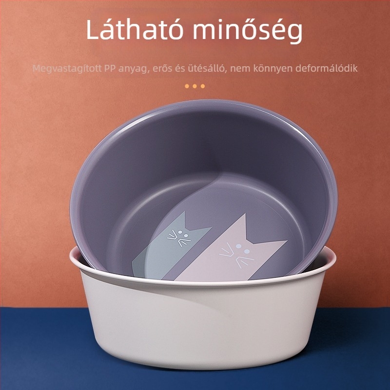 Műanyag mosdóedény, vastagított, nagy méret, arcra, lábakra és ruhák mosására, otthoni és kollégiumi használatra