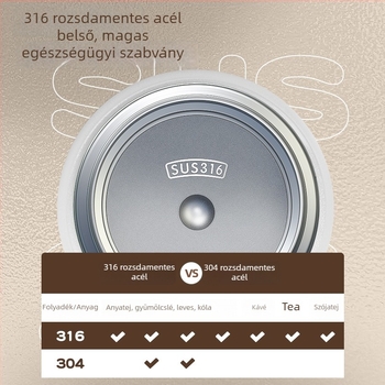 316 rozsdamentes acélból készült szigetelt ebédes doboz, 800–1000 ml, hordozható diákoknak, szabálytalan formájú, egy‑rétegű, mikrohullámú sütő nem alkalmas, könnyű luxus retro stílus