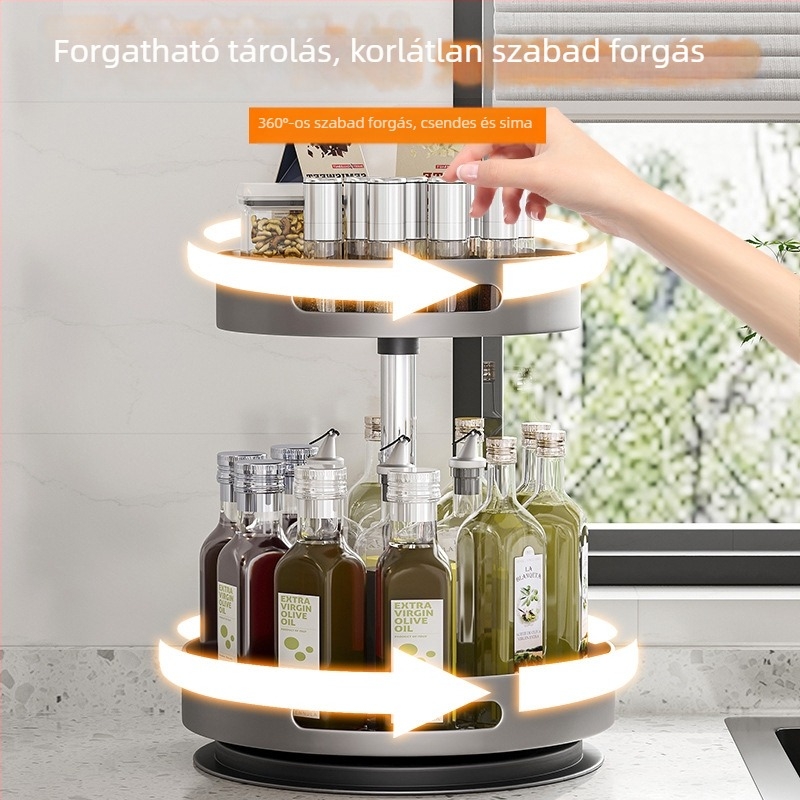 Konyhai 360°-os forgó fűszertartó