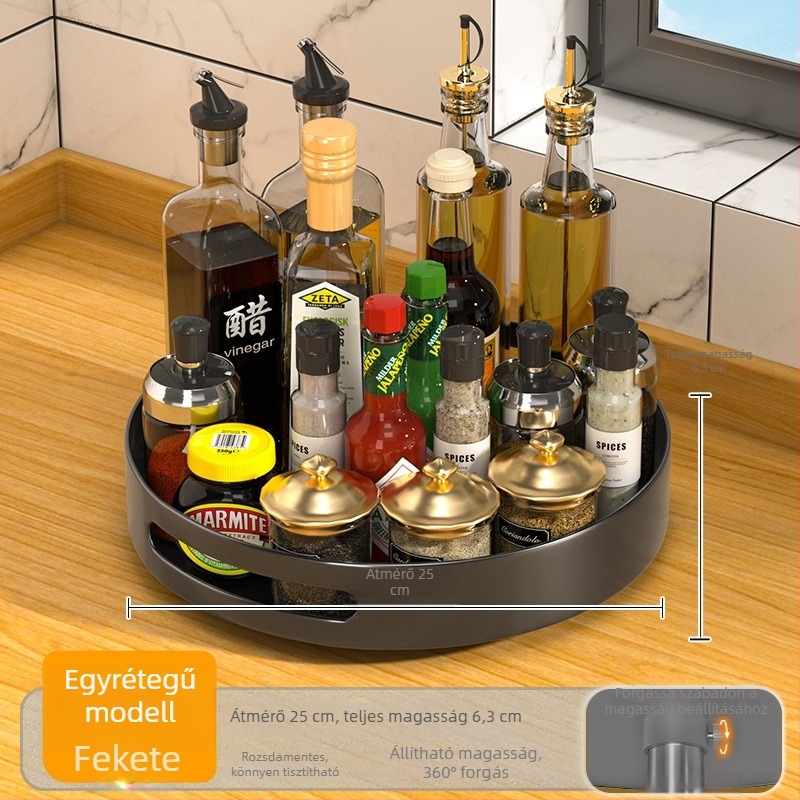 Konyhai 360°-os forgó fűszertartó