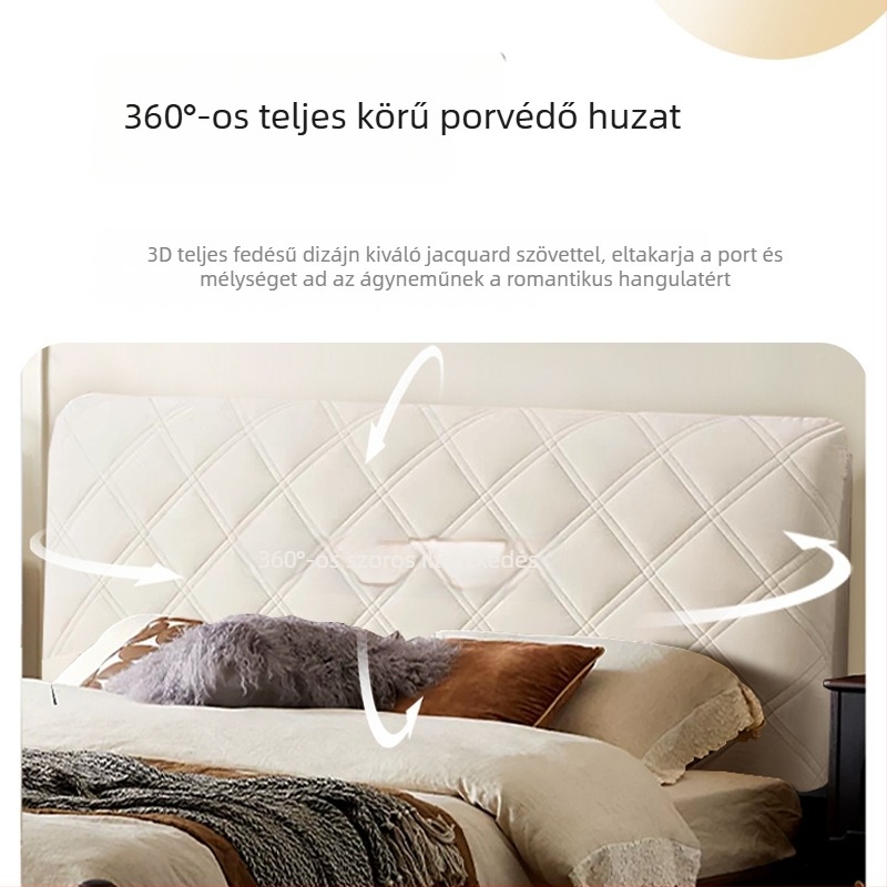 Univerzális ágytámla huzat, párnázott és puha, porvédő